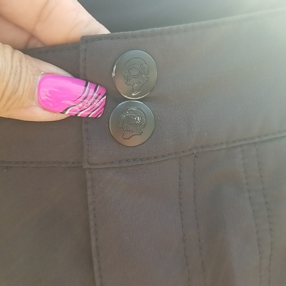 Venezia Black Button-Detail Pants 14 - Picture 1 of 12